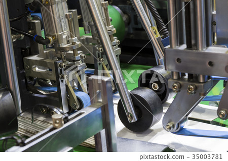 detail of a folder gluer machine 35003781