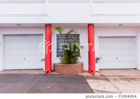 Double Garage Doors Vehicle Entrance Double Garage Doors Vehicle Entrance 35004064