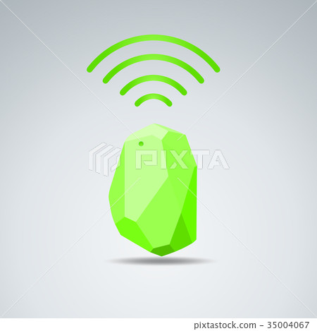 Vector Design beacon device home and office radar. Vector Design beacon device home and office radar. 35004067