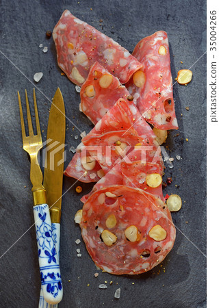 Italian salami with nuts 35004266