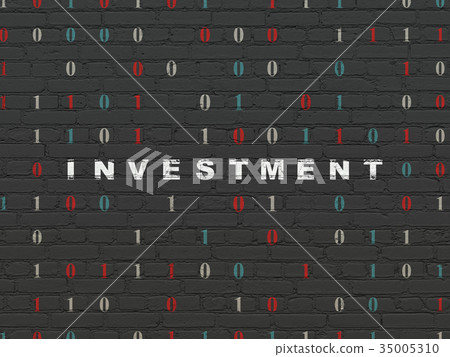 Finance concept: Investment on wall background Finance concept: Investment on wall background 35005310