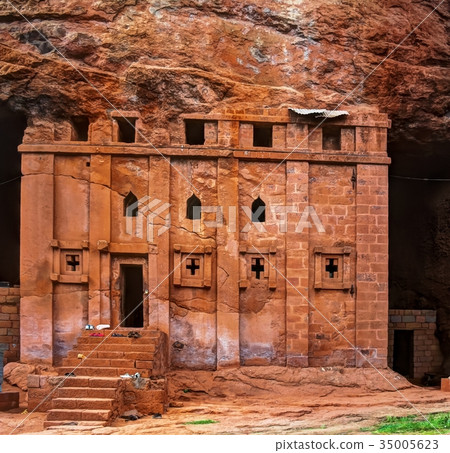 Bete Abba Libanos rockhewn churchLalibela Ethiopia 35005623