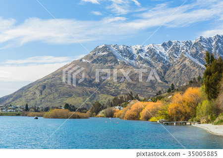 New Zealand Queenstown Lake Wakatipu Cruise from above 35005885
