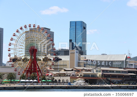 ferris wheel, harbour, building 35006697