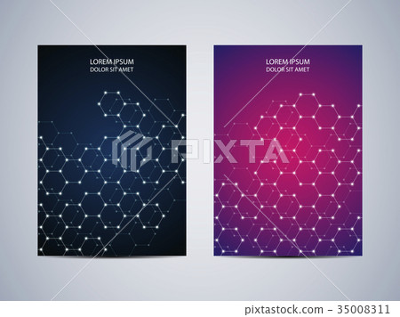 Brochure template layout, flyer, cover, annual 35008311