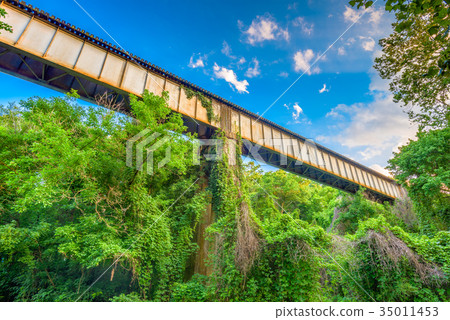 Rural Train Trestle 35011453