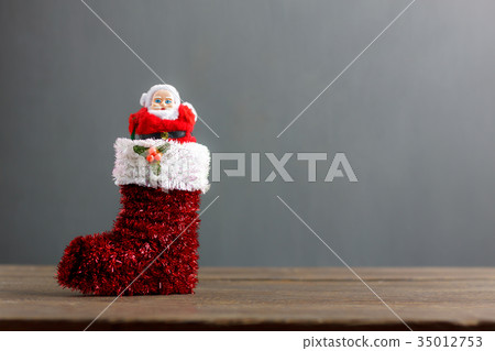 Santa claus doll stand red sock festive ornament Santa claus doll stand red sock festive ornament 35012753
