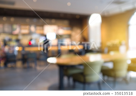 Abstract blur background of coffee shop. 35013518