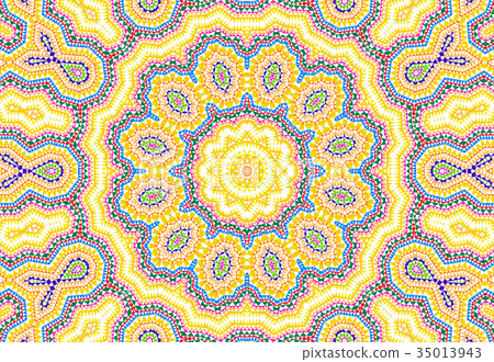 Abstract colorful triangles pattern 35013943