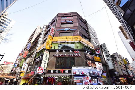 韓國首爾明洞風景 35014007