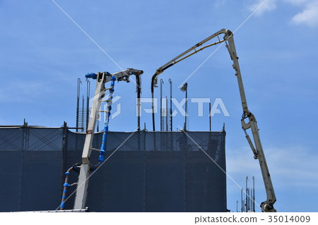 Concrete pouring work for reinforced concrete buildings 35014009
