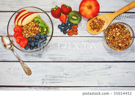 Healthy dieting breakfast ingredients Healthy dieting breakfast ingredients 35014452
