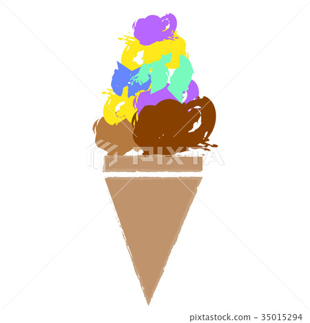Isolated ice cream Isolated ice cream 35015294