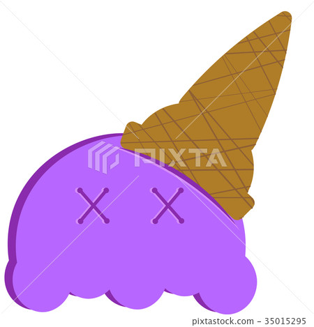 Isolated ice cream Isolated ice cream 35015295