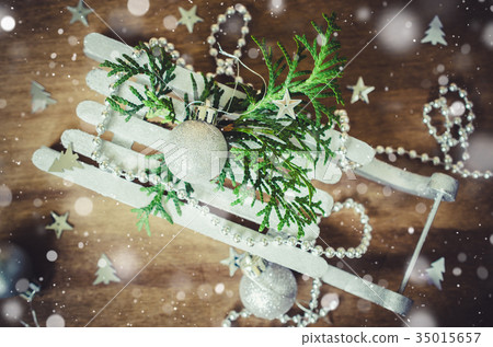 Holidays Background with Christmas Composition. Holidays Background with Christmas Composition. 35015657