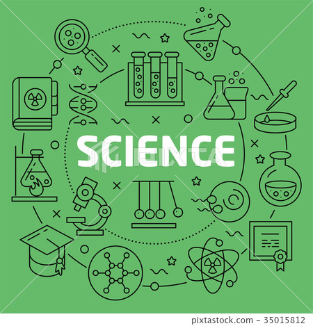 Linear illustration science Linear illustration science 35015812