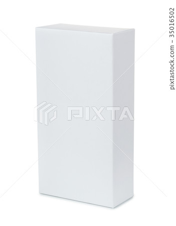 White vertical blank product box White vertical blank product box 35016502