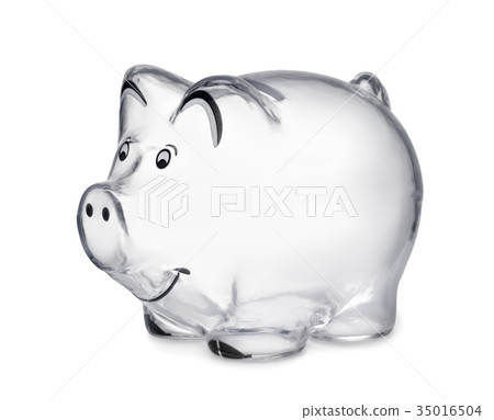 Transparent piggy bank Transparent piggy bank 35016504