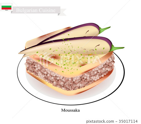 Homemade Moussaka, A Popular Dish of Bulgaria Homemade Moussaka, A Popular Dish of Bulgaria 35017114