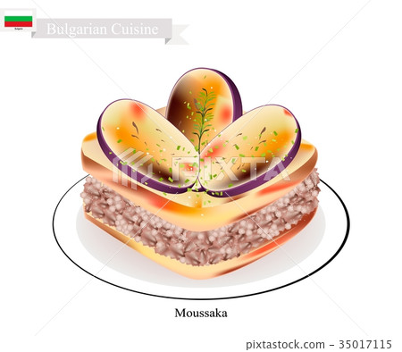 Homemade Moussaka, A Popular Dish of Bulgaria Homemade Moussaka, A Popular Dish of Bulgaria 35017115