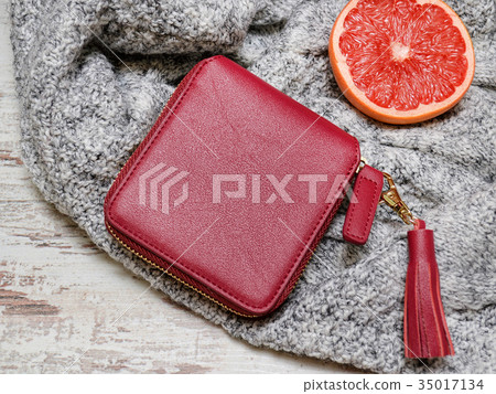 Little red womens purse, sweater and citrus 35017134