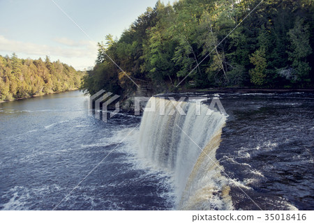 Upper Tahquamenon Falls in Michigan 35018416