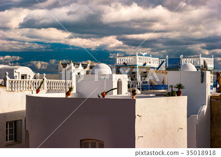 Hammamet, Tunisia. Image of architecture of old 35018918