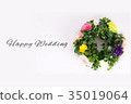 Happy Wedding wreath celebration 35019064