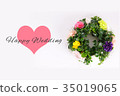 Happy Wedding wreath celebration 35019065