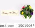 Happy Wedding wreath celebration 35019067