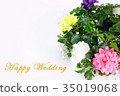 Happy Wedding wreath celebration 35019068