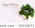 Happy Wedding wreath celebration 35019071