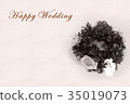 Happy Wedding wreath celebration 35019073