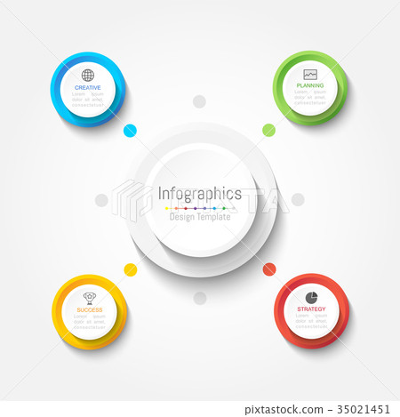 Infographic design elements with 4 options 35021451