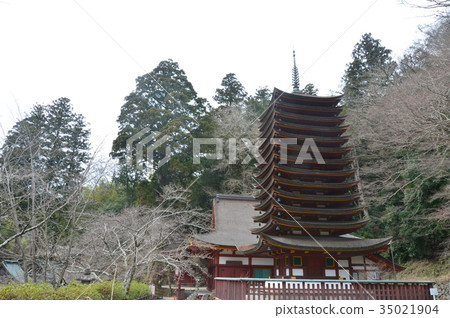 岱山神社的“三塔”（奈良縣櫻井市Takamine） 35021904