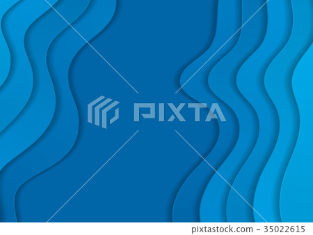 Blue corporate elegant waves abstract background - Stock Illustration ...