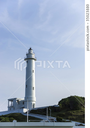 燈塔,台灣,鵝鑾鼻,富貴角,港口,海港,港,港灣,建築,建築物,設施,設備 35023880