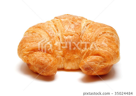 Daily Fresh Homemade Croissant on isolated. 35024484