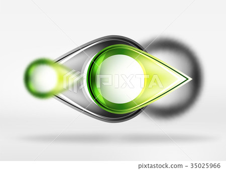 Abstract background, glass minimal round and arrow 35025966