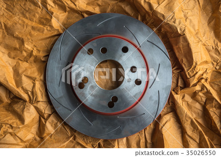 Disc brake it's a part of car use for stop the car Disc brake it's a part of car use for stop the car 35026550
