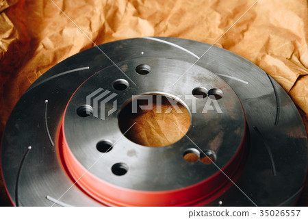 Disc brake it's a part of car use for stop the car 35026557