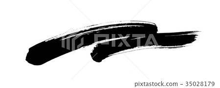 Brush character line line illustration Brush character line line illustration 35028179