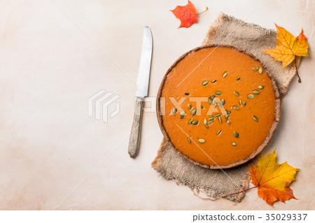 Homemade Pumpkin Pie 35029337