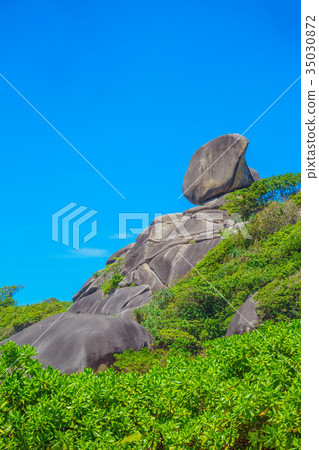 Sailing Boat Rock of Similan islands 35030872