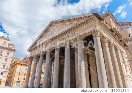 Pantheon main entrance colonnade Pantheon main entrance colonnade 35031254