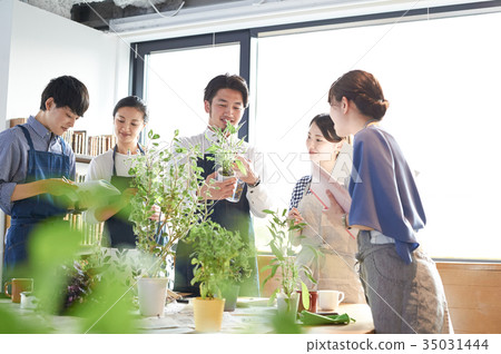 Culture school co-planting lecturer student Culture school co-planting lecturer student 35031444