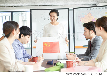 語言學校講師學生中文 35031688