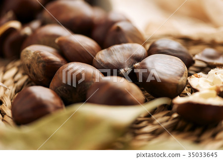 chestnuts on a table 35033645