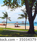 Bali, Indonesia luxury rest on beach 35034379