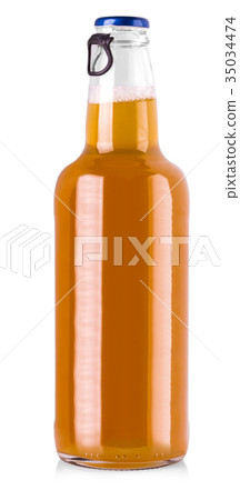 bottle of beer isolated on white background. 35034474